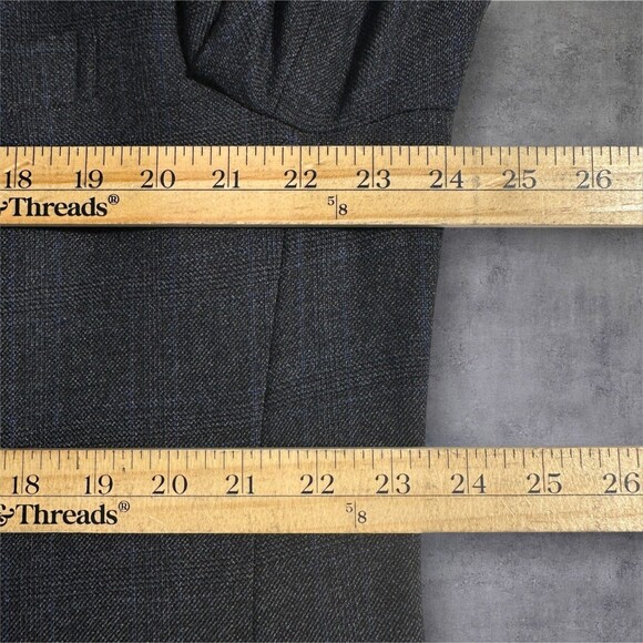 POLO RALPH LAUREN Mens 2 Piece Suit Blazer 46L Pant 38Wx32L Gray Wool Made Italy - Picture 9 of 16